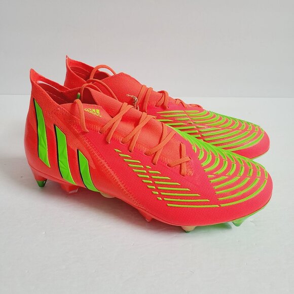 NEW Adidas Predator Edge.1 SG Soccer Cleats GW1016 Size 10.5 Solar Red main image 5